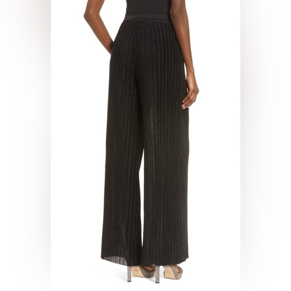 J.O.A. Metallic Pleated Wide Leg Pants NWT lg